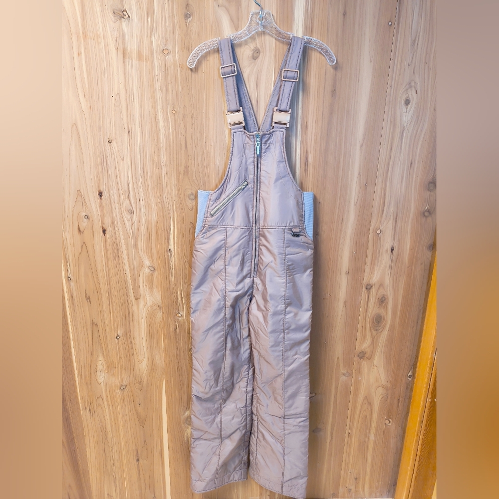 OSSI Brown Puffy Ski Bibs, Size Medium